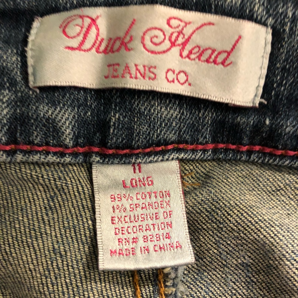 Duck head jeans boot cut size 11 long